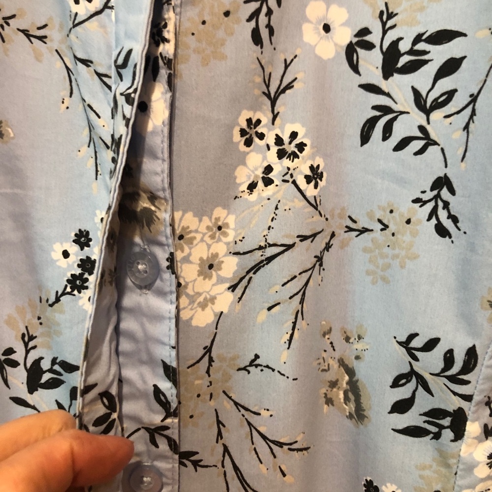 3/$10. Basic Editions L/S Blouse - Picture 4 of 7